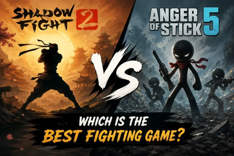 Shadow Fight 2 vs Anger of Stick 5: Which is the best fighting game? 1 Shadow Fight 2 vs Anger of Stick 5- Best Fighting game